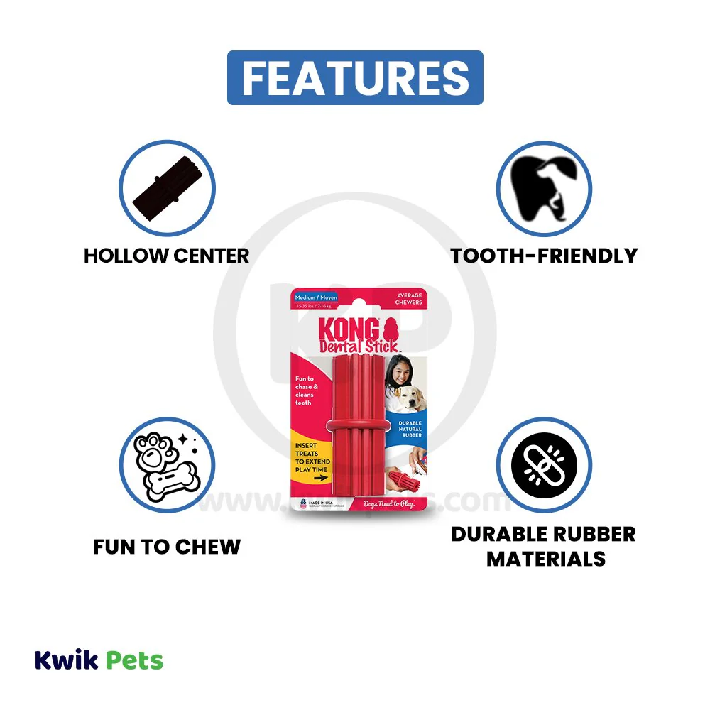 KONG Dental Stick Chew Dog Toy Medium - Image 3