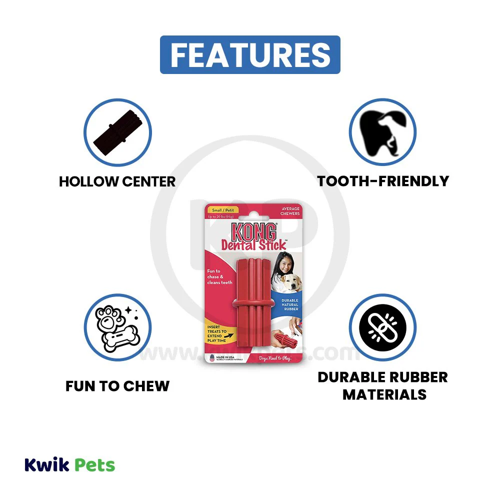 KONG Dental Stick Chew Dog Toy Small - Image 3