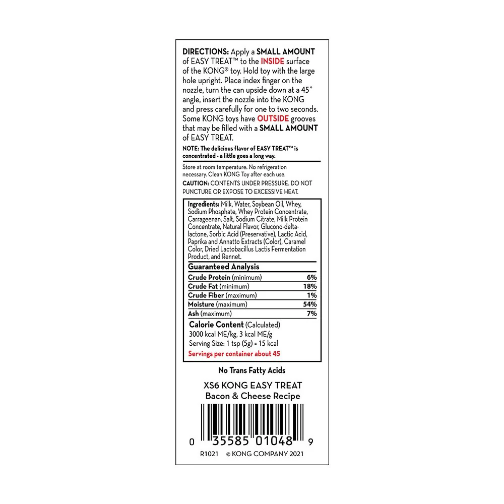 KONG Easy Dog Treat Bacon & Cheese 8-oz - Image 2