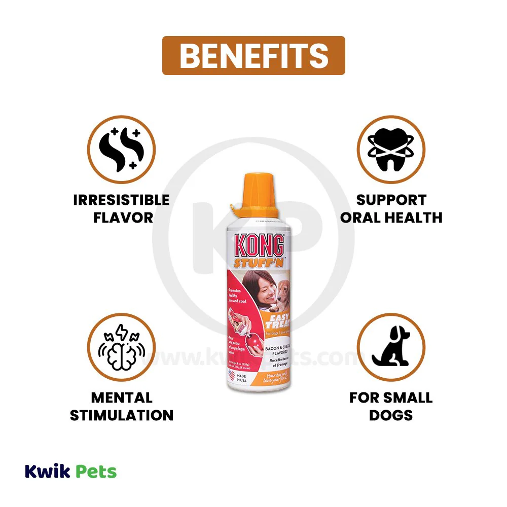 KONG Easy Dog Treat Bacon & Cheese 8-oz - Image 4