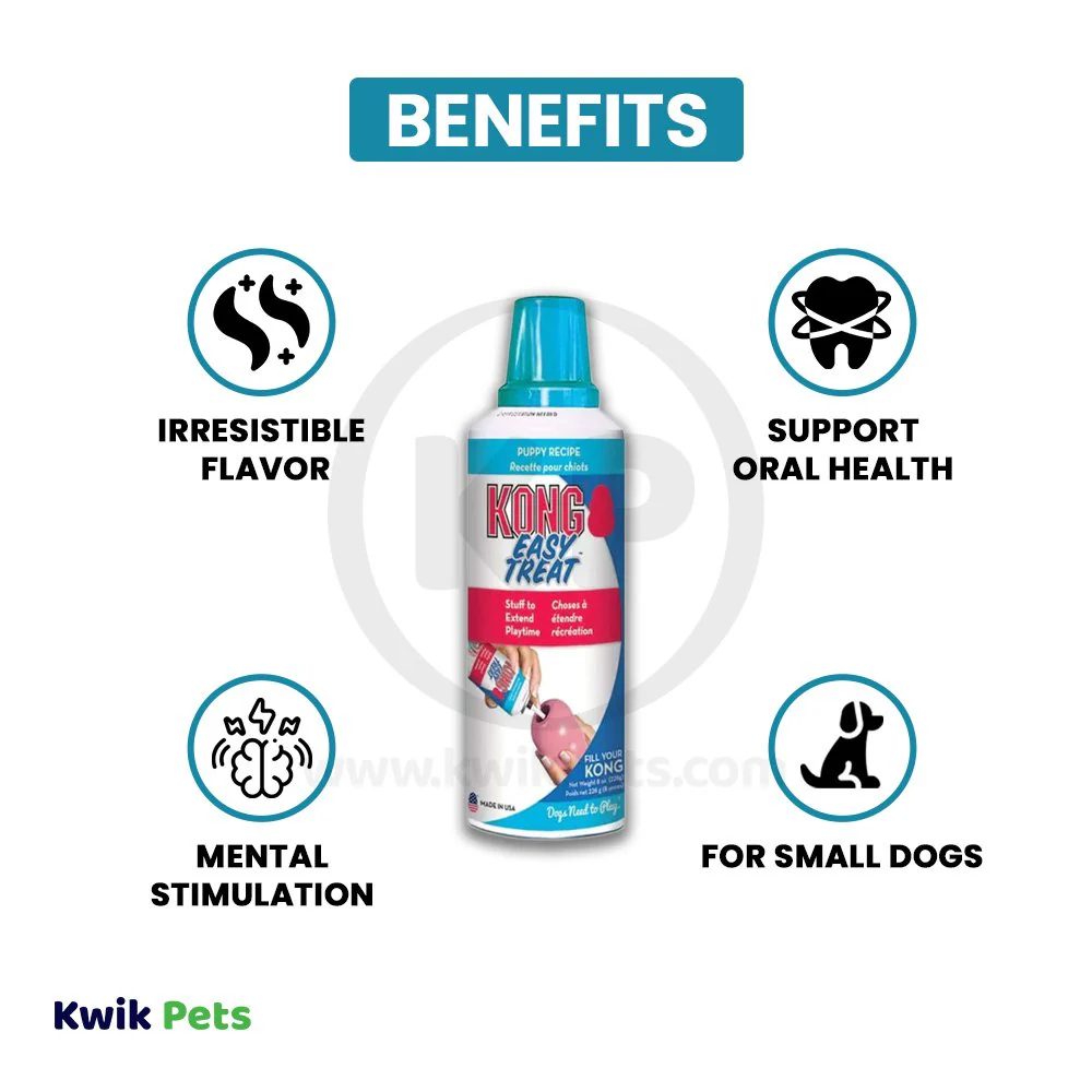 KONG Easy Treats Paste Puppy Treats Chicken Liver 8-oz - Image 3