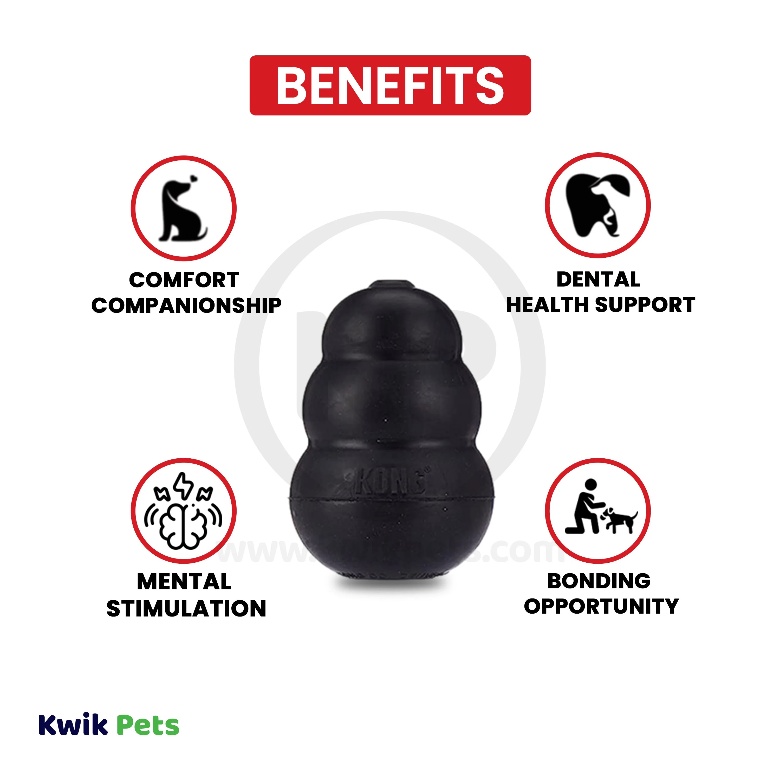 KONG Extreme Dog Toy Black XXL - Image 4