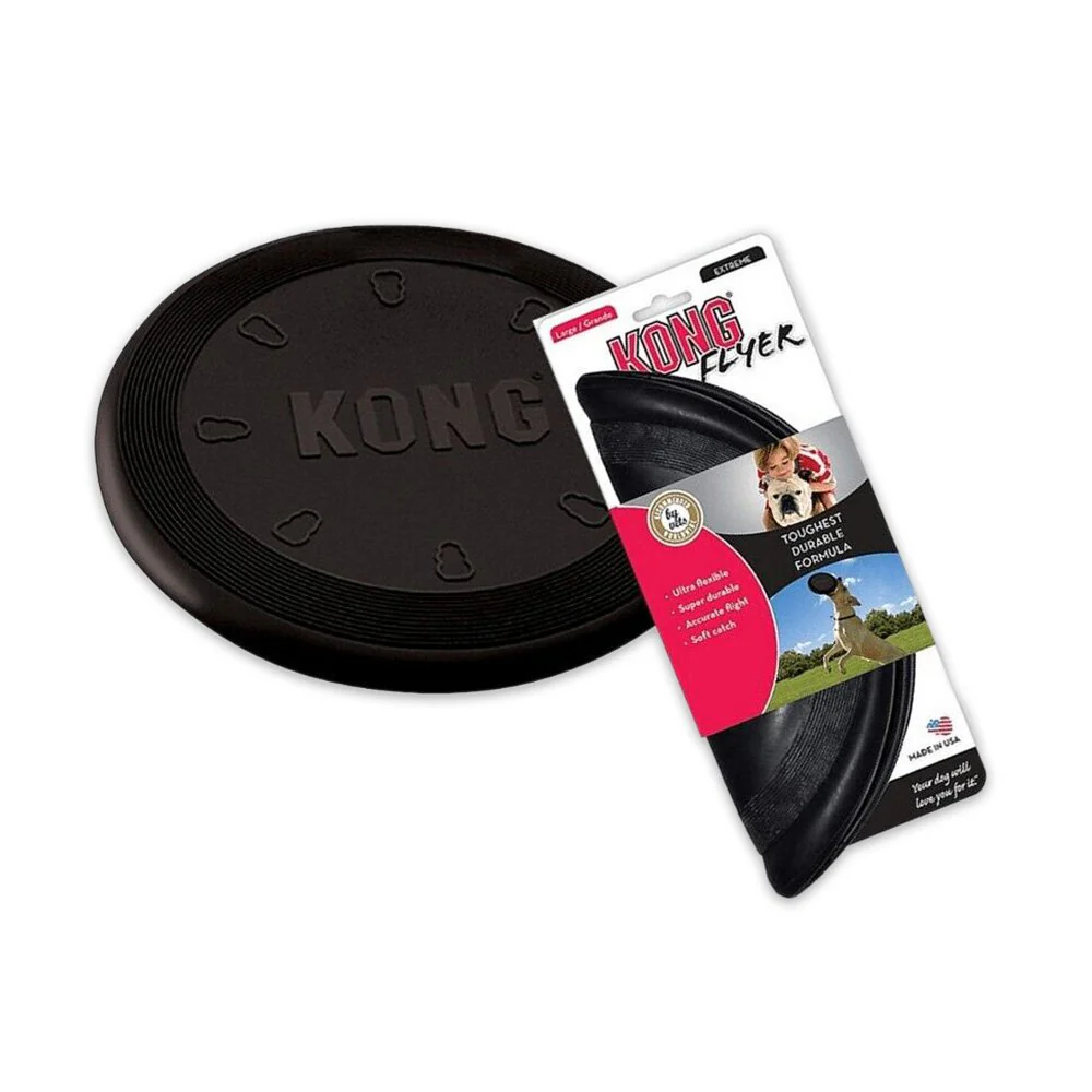 KONG Extreme Flyer Dog Toy Black Large