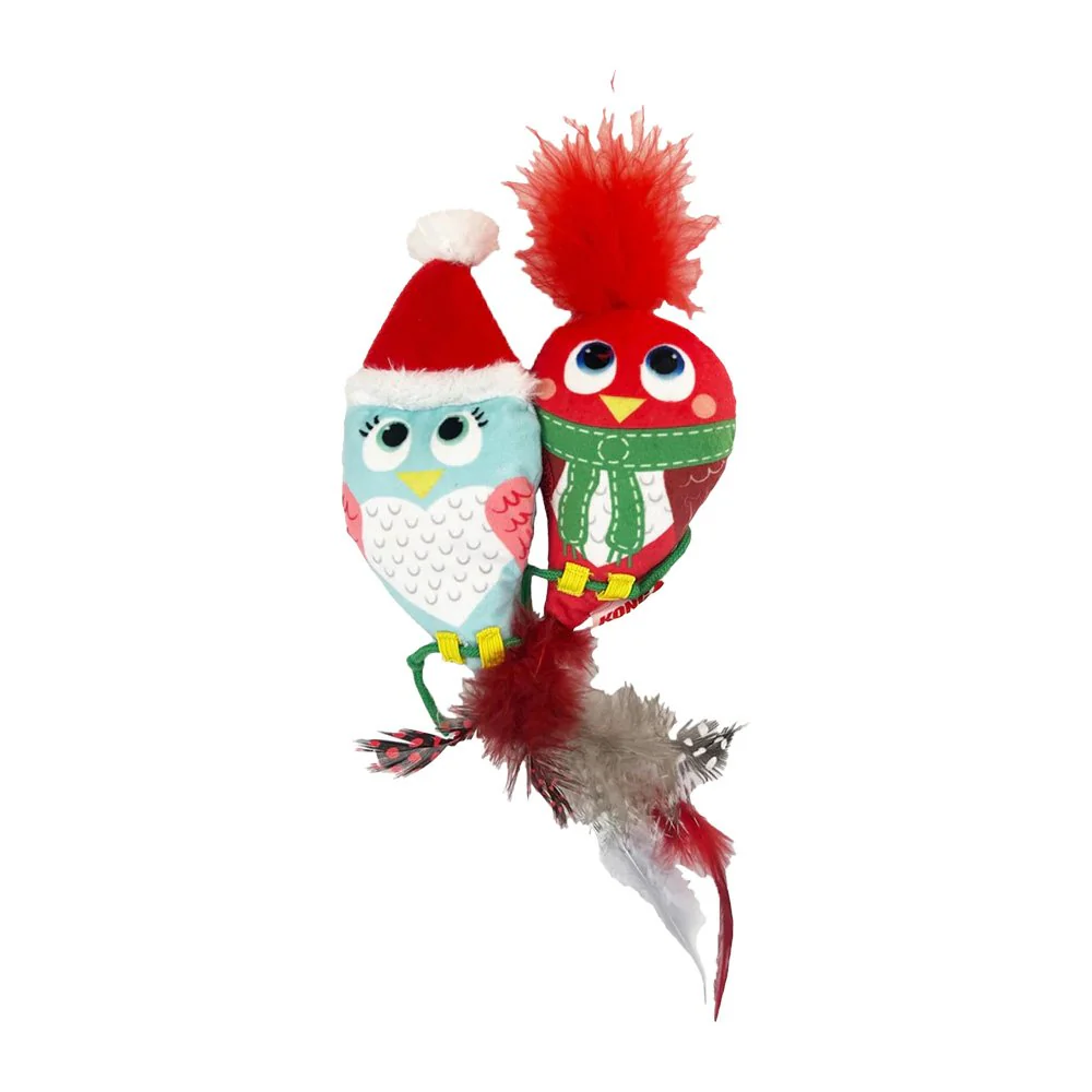 KONG Holiday Pull-A-Partz Cat Toy Luvs Bird One Size - Image 4