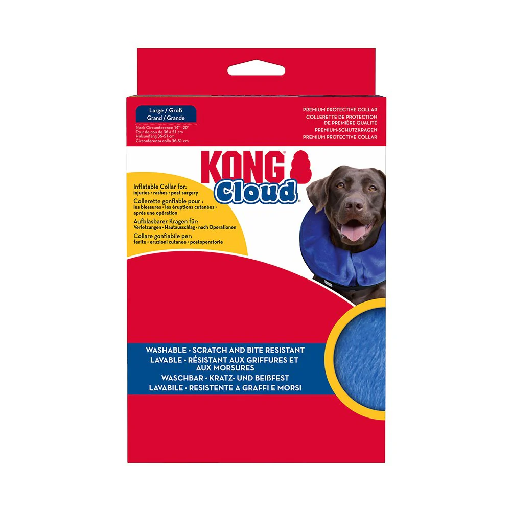 KONG Inflatable E-Collar Blue Large