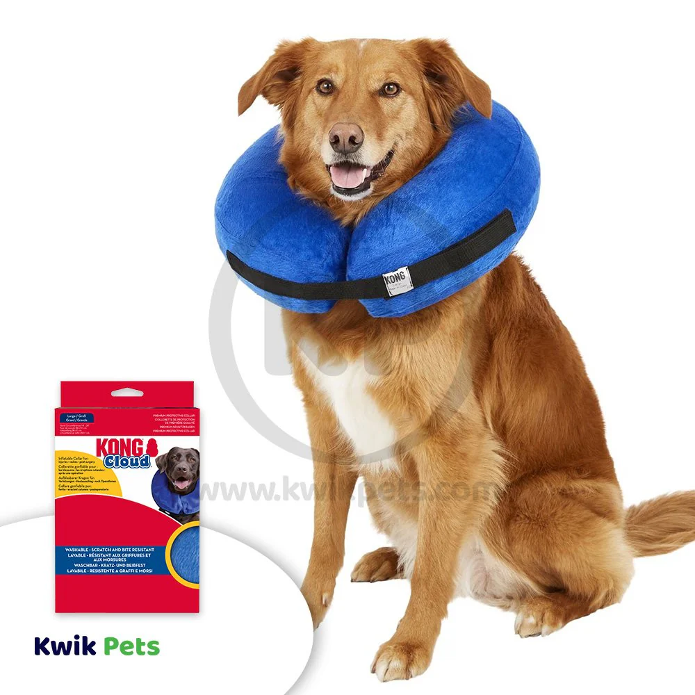 KONG Inflatable E-Collar Blue Large - Image 7