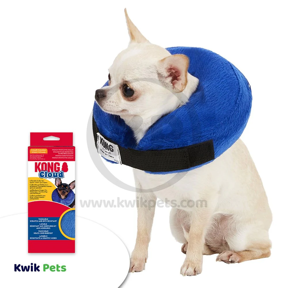 KONG Inflatable E-Collar Blue XS - Image 7