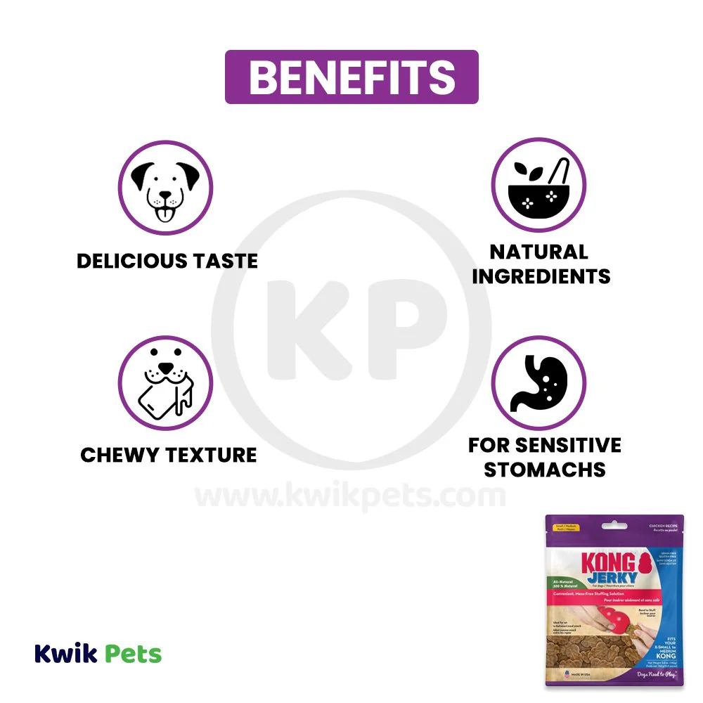 KONG Jerky Dog Treat Chicken Medium/Large - Image 3
