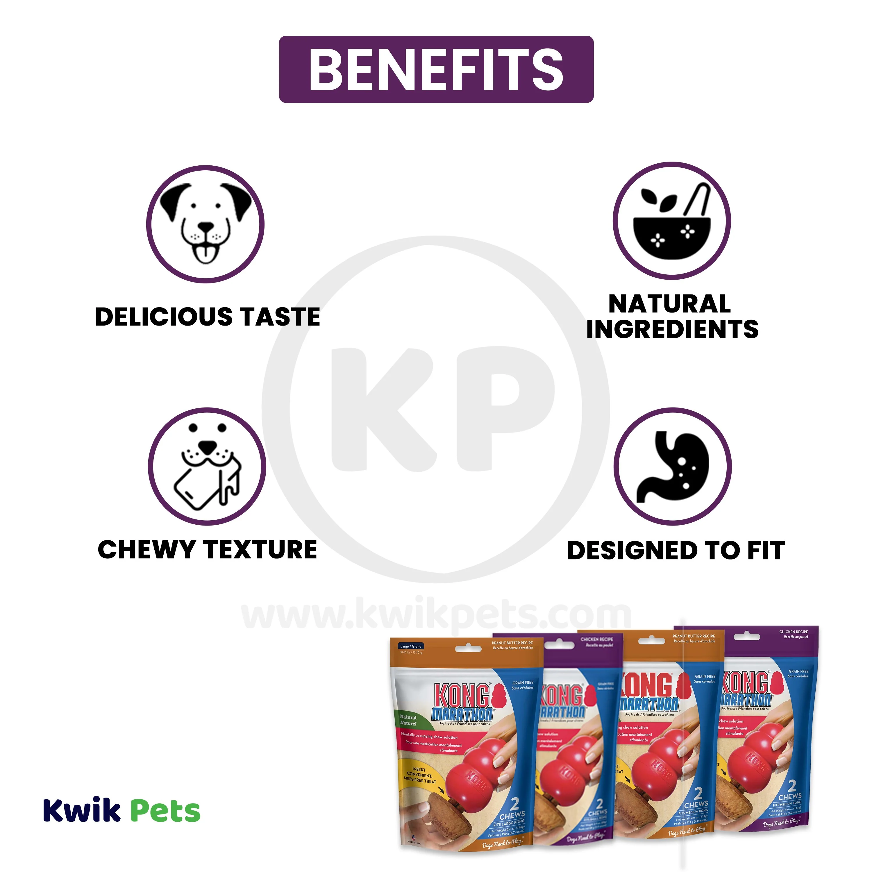 KONG Marathon Chicken Dog Treats 2 Count Large - Image 3