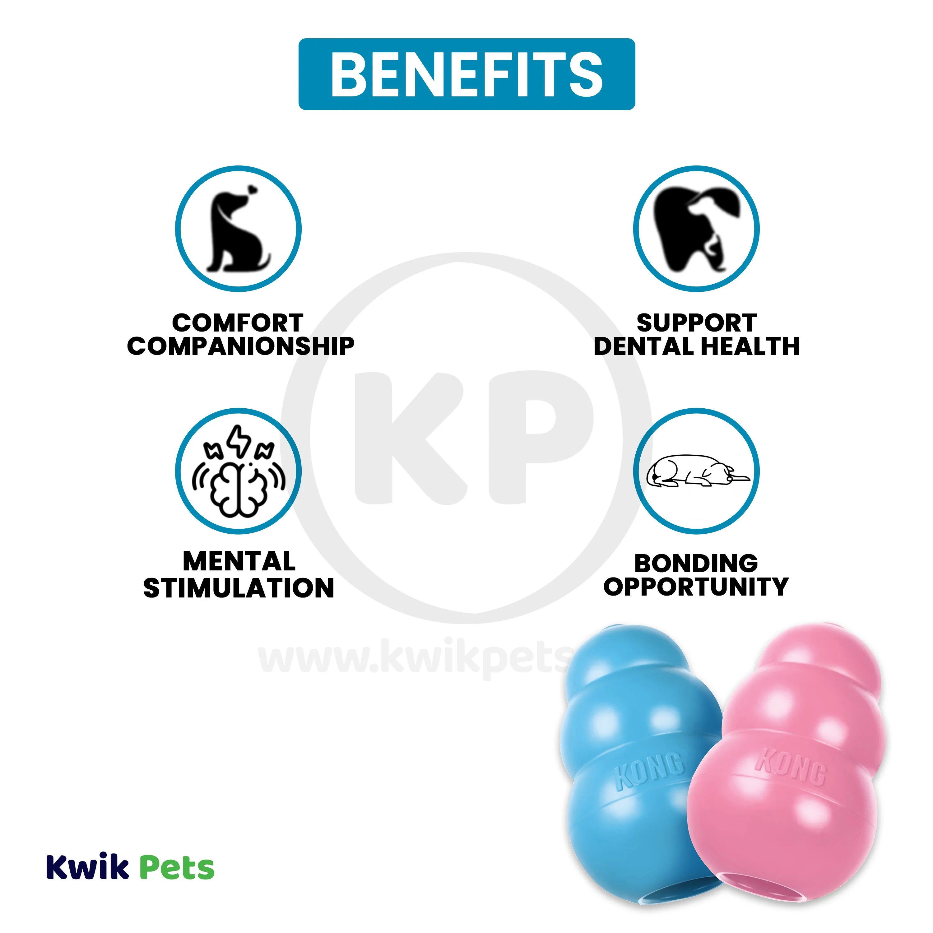 KONG Puppy Toy Assorted Medium - Image 3