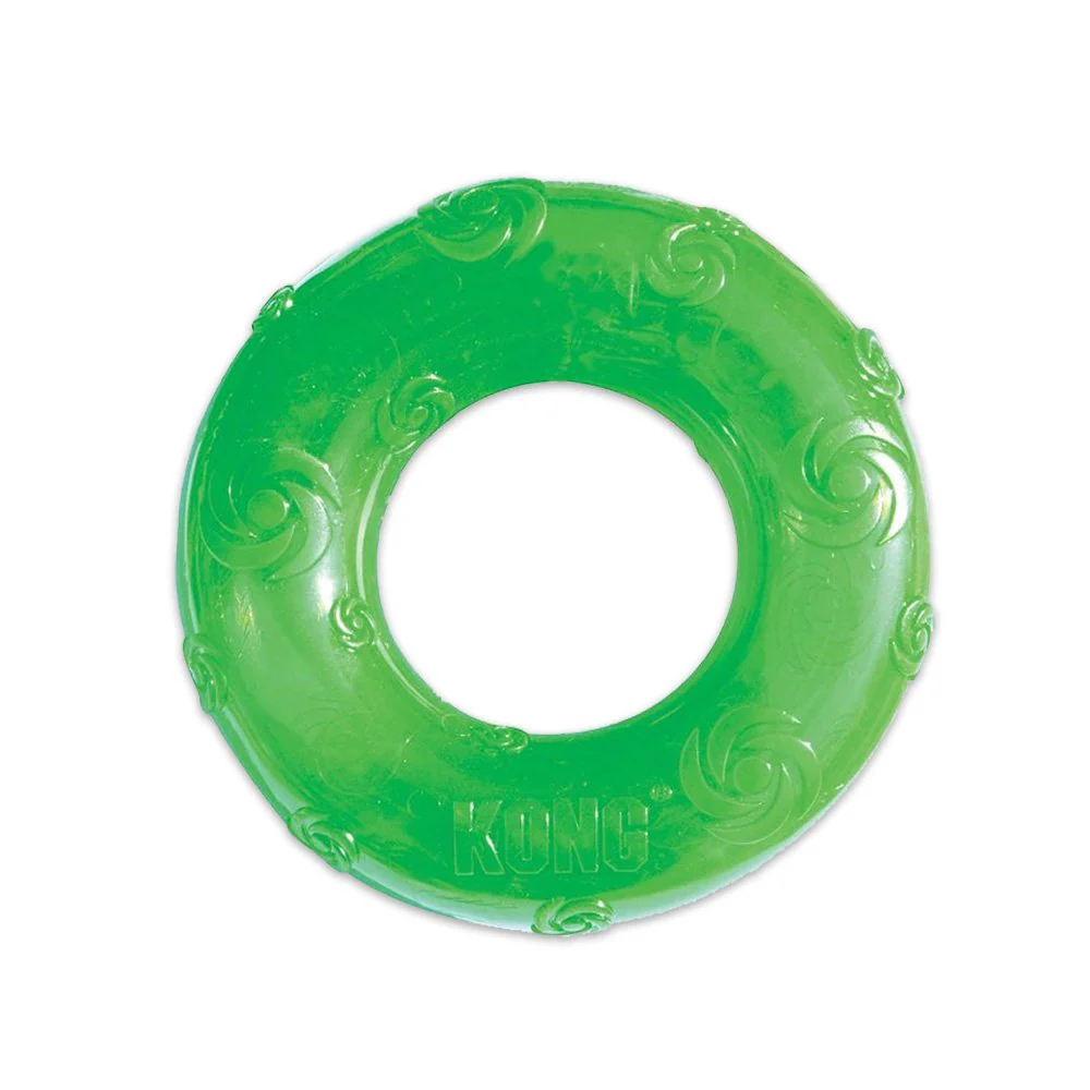 KONG Squeezz Ring Dog Toy Assorted Large - Image 5