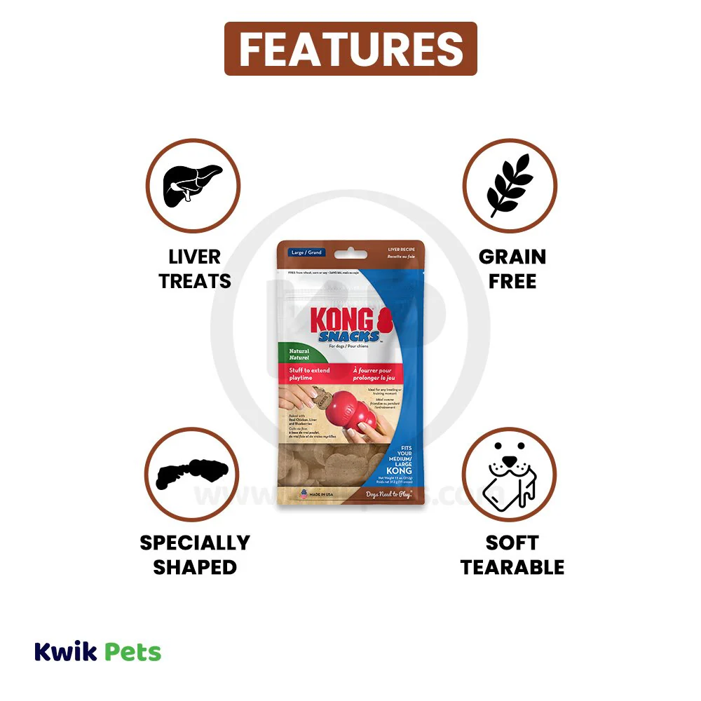 KONG Stuff'N Snacks Dog Treats Liver Large 11-oz - Image 2