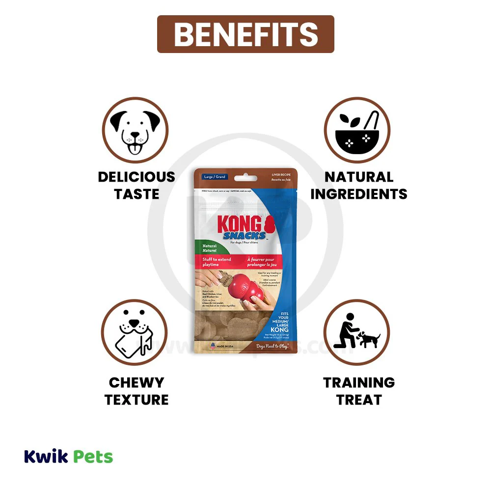 KONG Stuff'N Snacks Dog Treats Liver Large 11-oz - Image 3