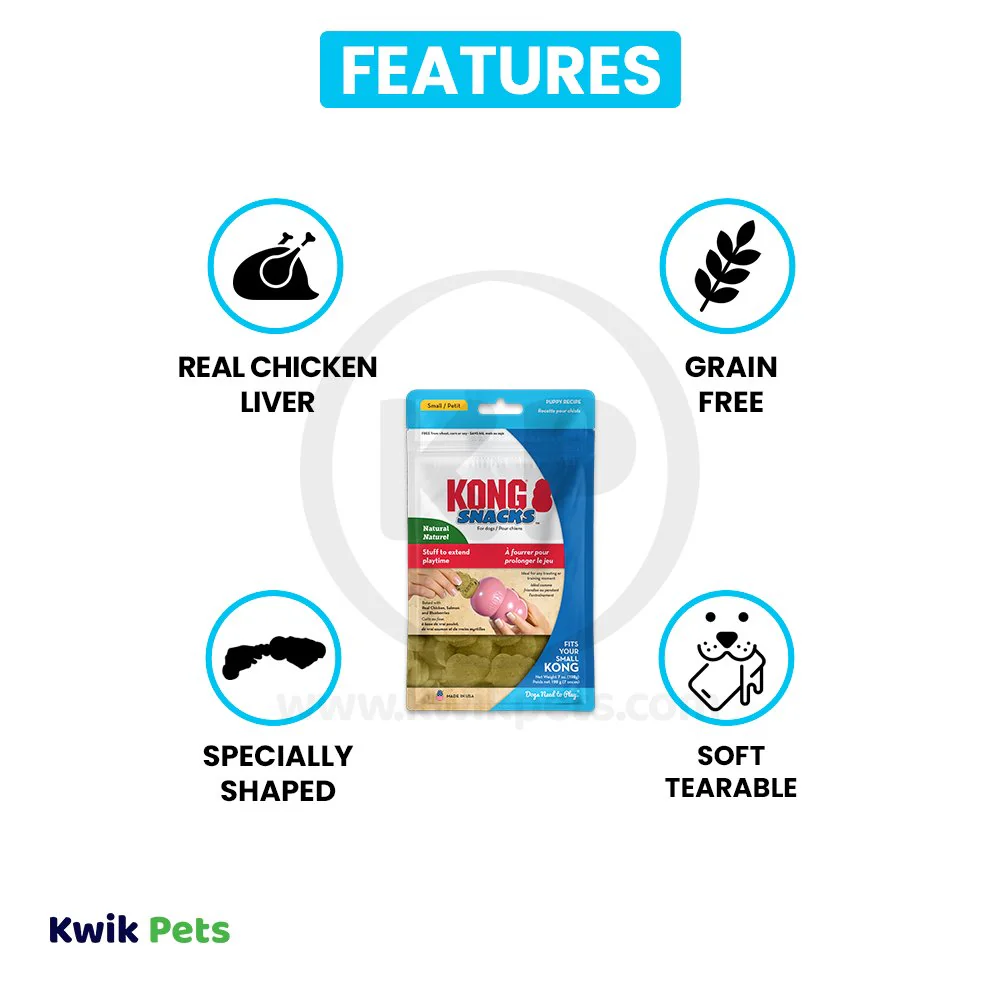KONG Stuff'N Snacks Puppy Treats Chicken Liver Small 7-oz - Image 2