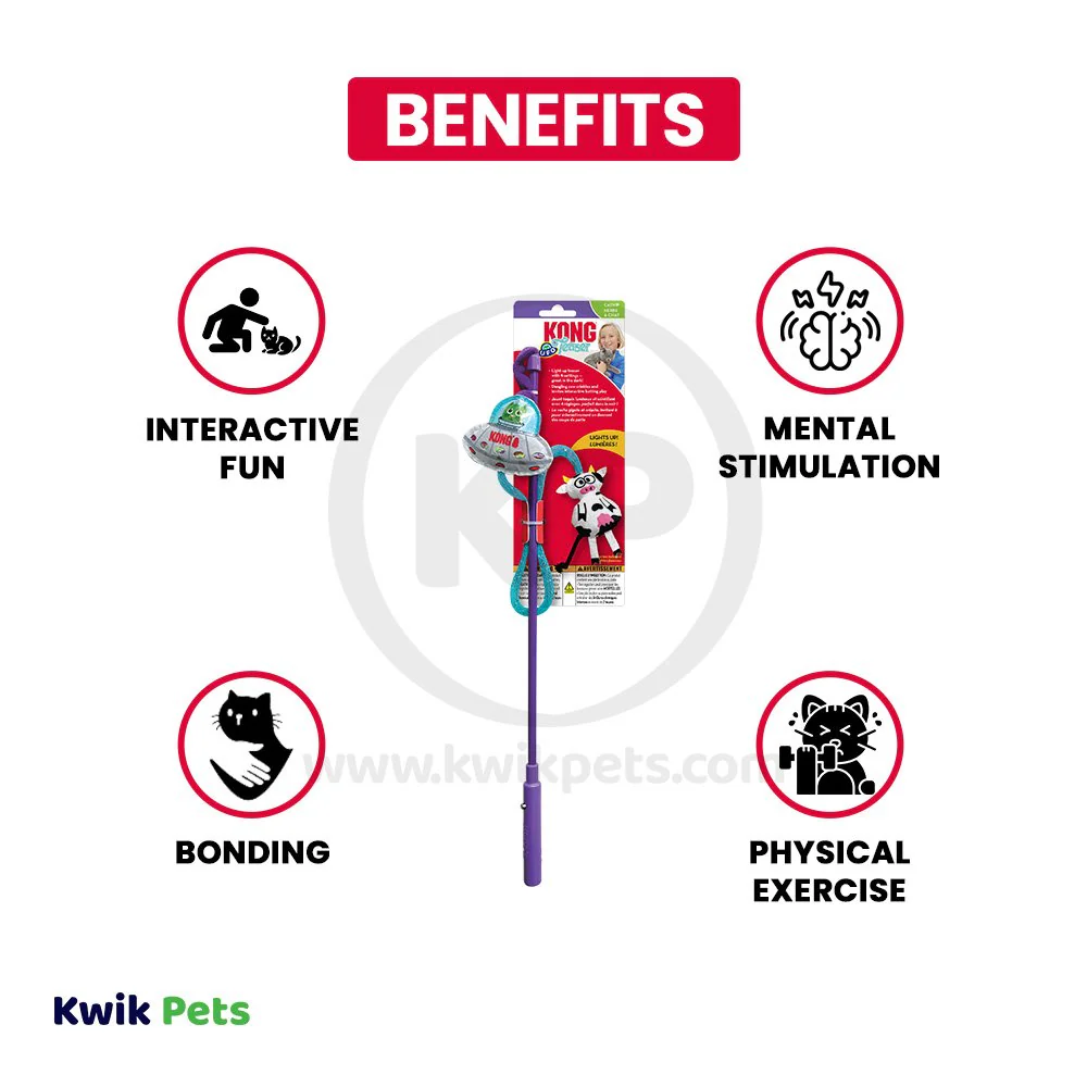 KONG Teaser UFO Cat Toy One Size - Image 3