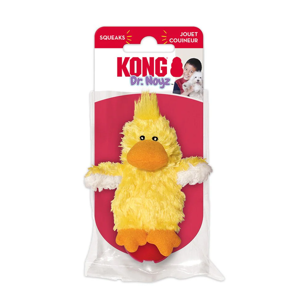 KONG Unstuffed Dog Toy Duck with Squeaker XS