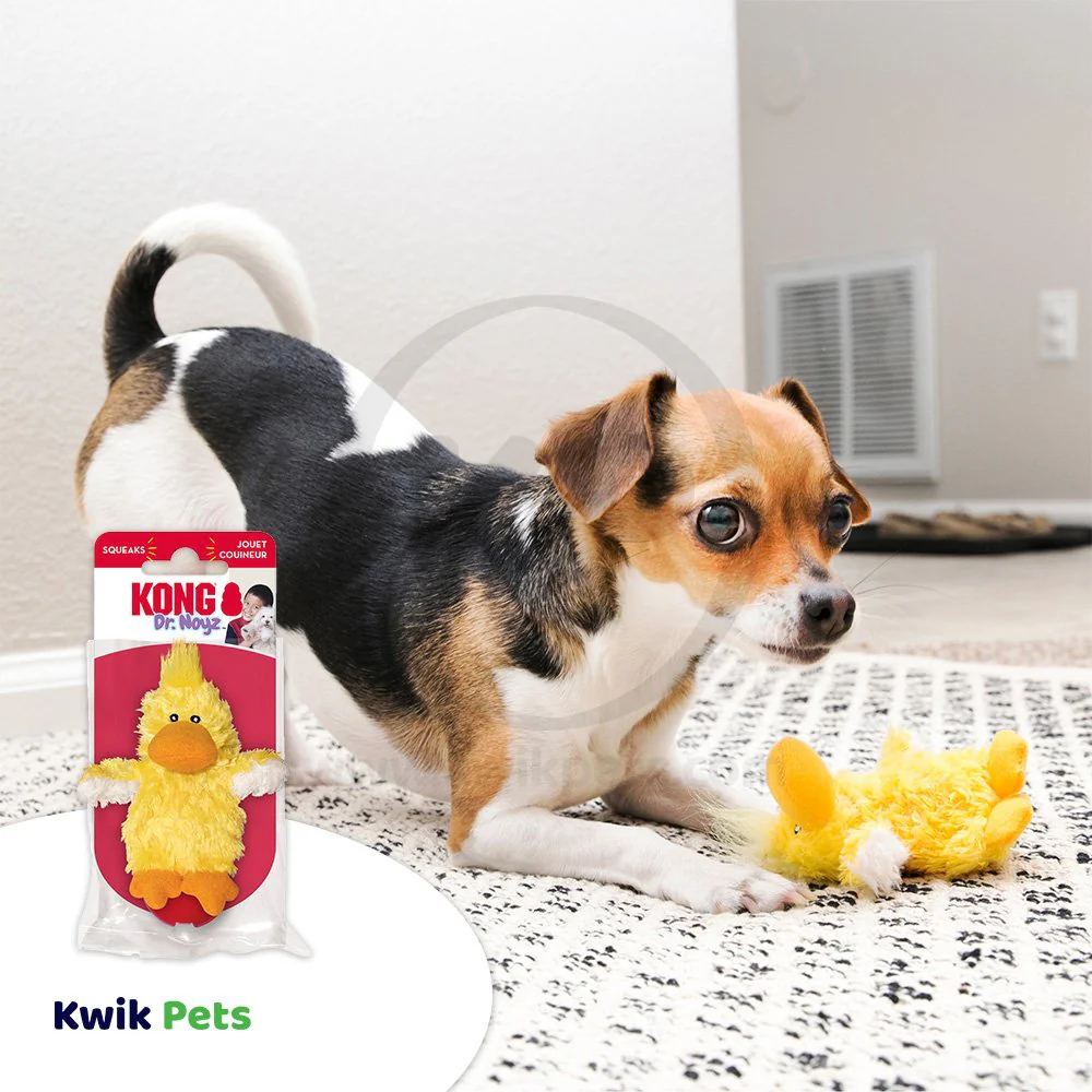KONG Unstuffed Dog Toy Duck with Squeaker XS - Image 5