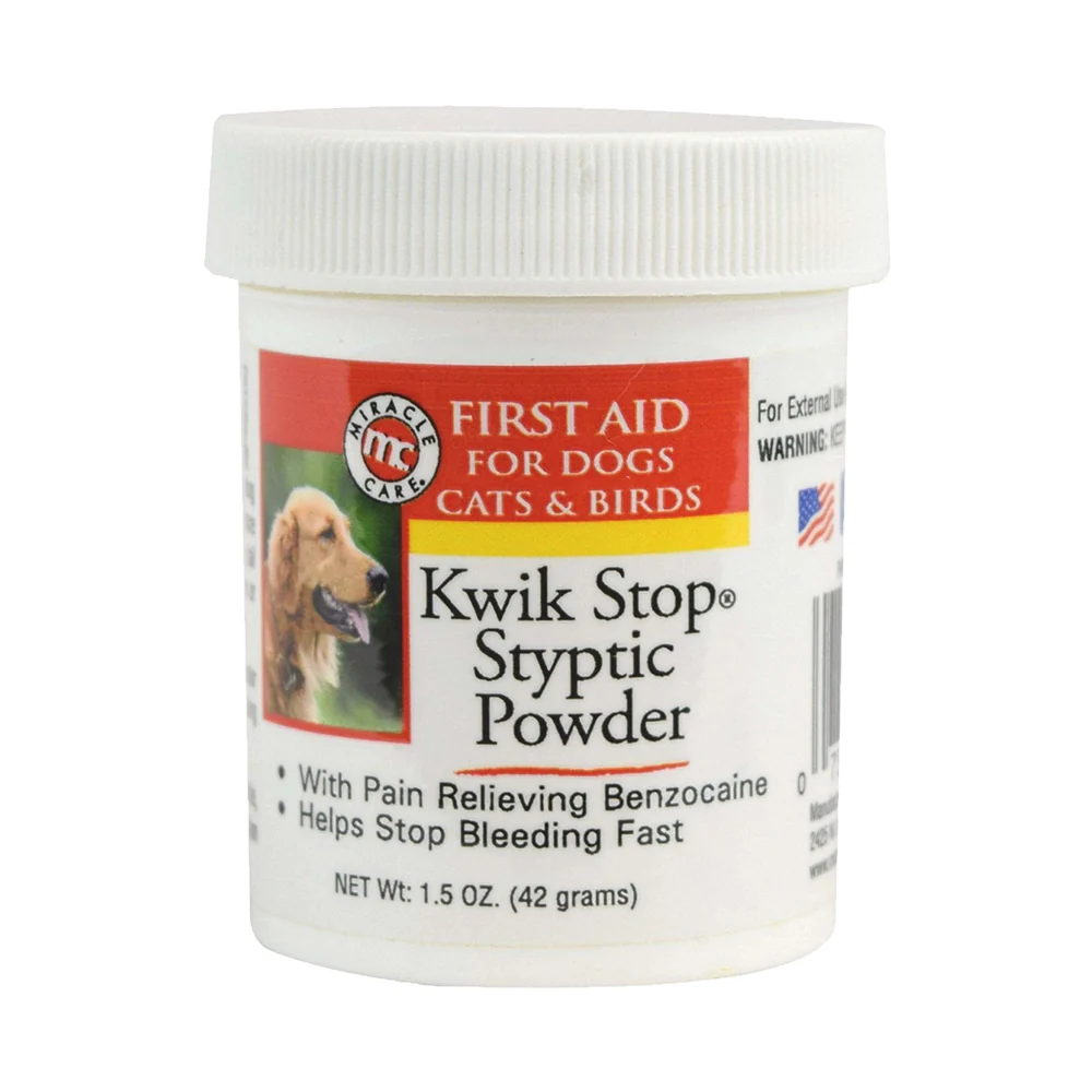 Kwik-Stop Styptic Powder for Dogs Cats & Birds 0.5-oz - Image 4