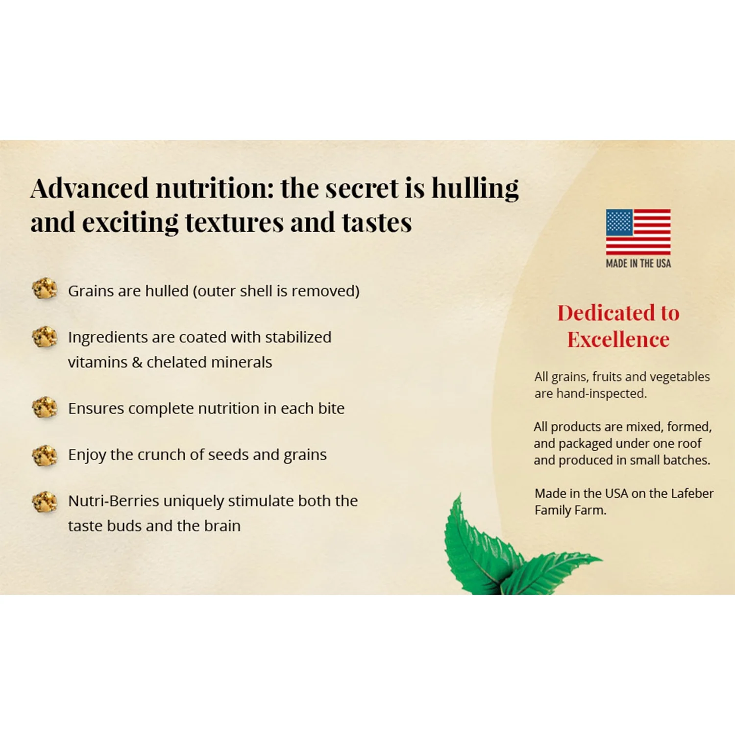 Lafeber Classic Nutri-Berries Cockatiel Bird Food 4-lb - Image 6