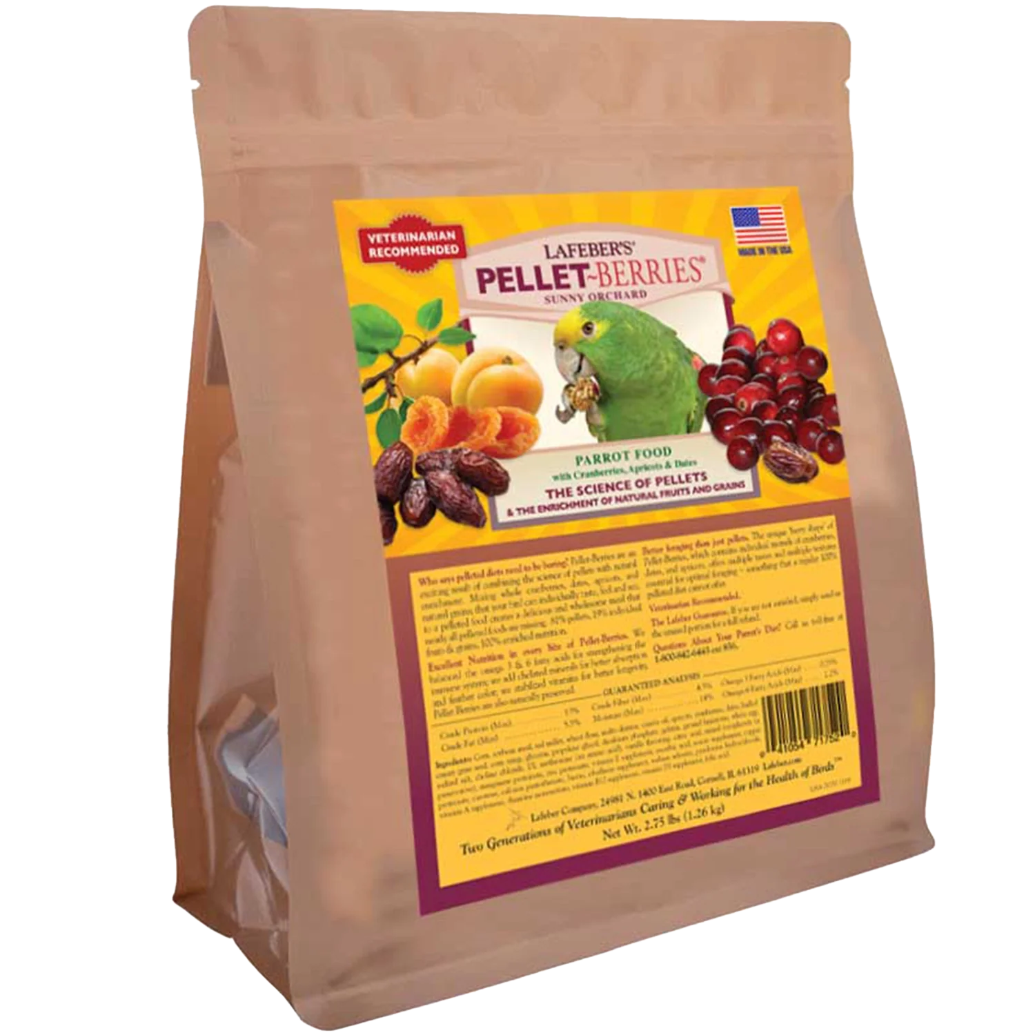Lafeber Pellet-Berries Sunny Orchard Parrot Food 2.75-lb - Image 2