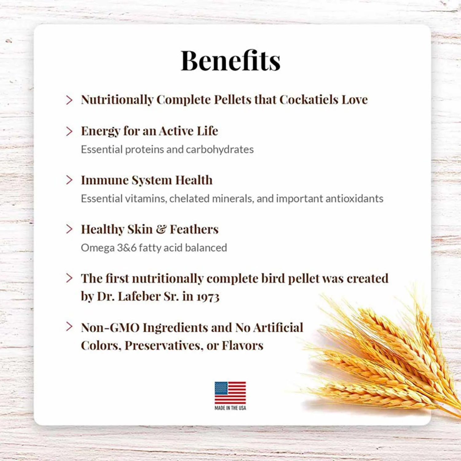 Lafeber Premium Daily Pellets Cockatiel Bird Food 5-lb - Image 3