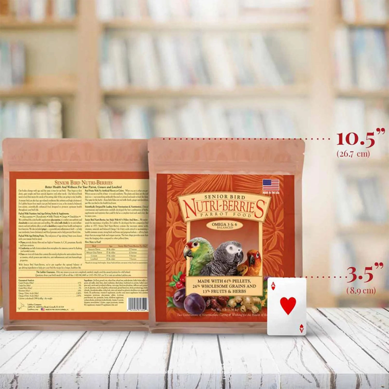 Lafeber Senior Bird Nutri-Berries Parrot Bird Food 3-lb - Image 10
