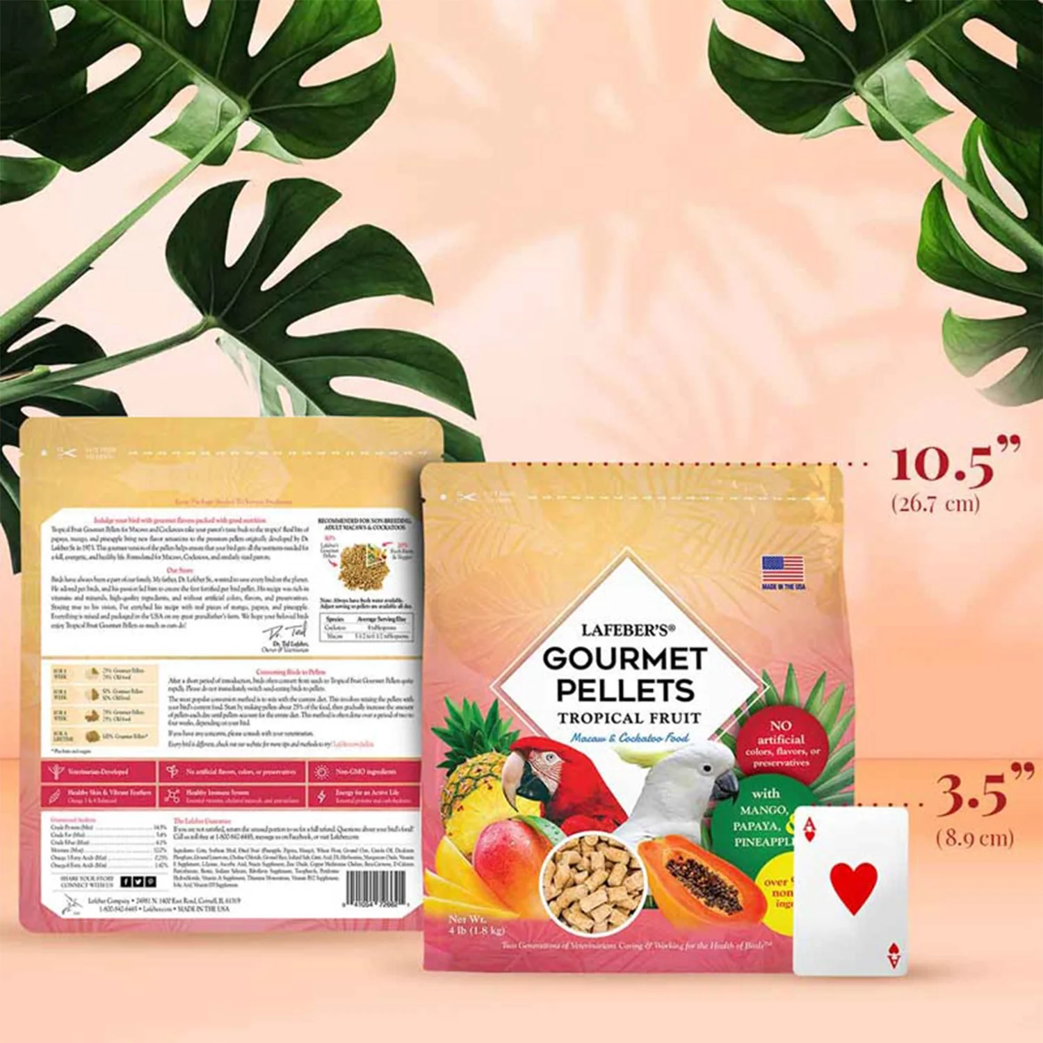 Lafeber Tropical Fruit Gourmet Pellets Macaw & Cockatoo Bird Food 4-lb - Image 13