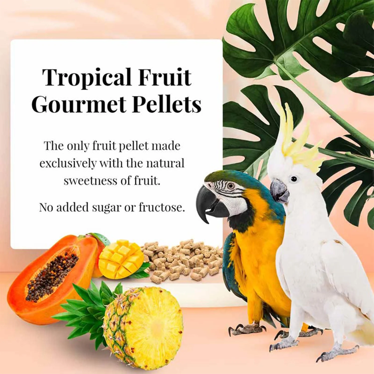 Lafeber Tropical Fruit Gourmet Pellets Macaw & Cockatoo Bird Food 4-lb - Image 8