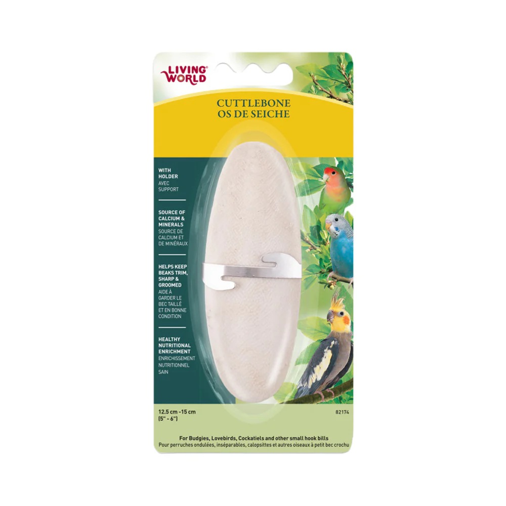 Living World Cuttlebone for Birds Medium 5-6 in