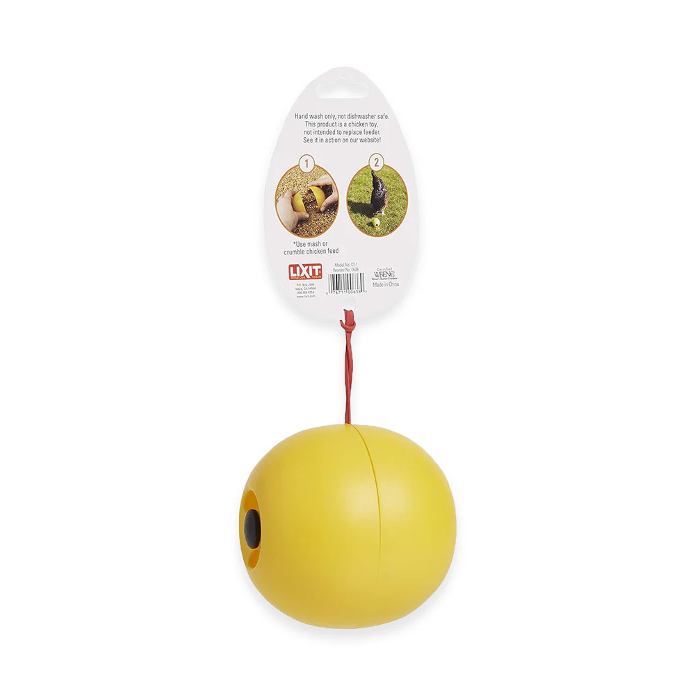 Lixit Chicken Toy Yellow One Size - Image 2