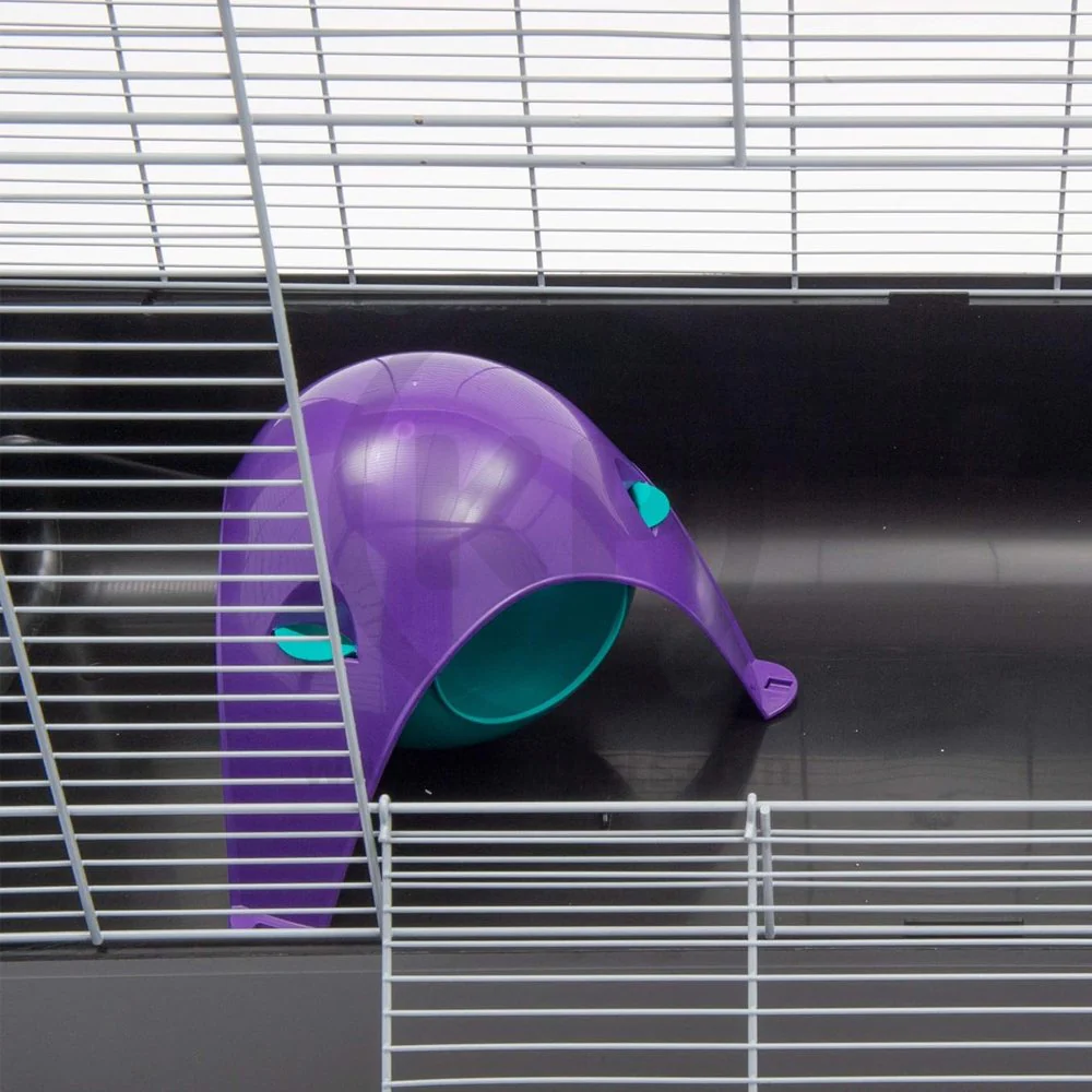 Lixit Critter Space Pod Small Animal House Purple & Blue Large - Image 4