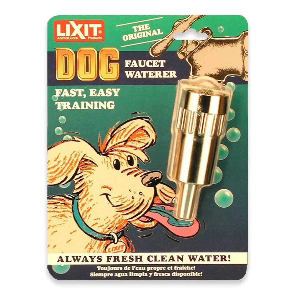 Lixit Dog Faucet Waterer Silver