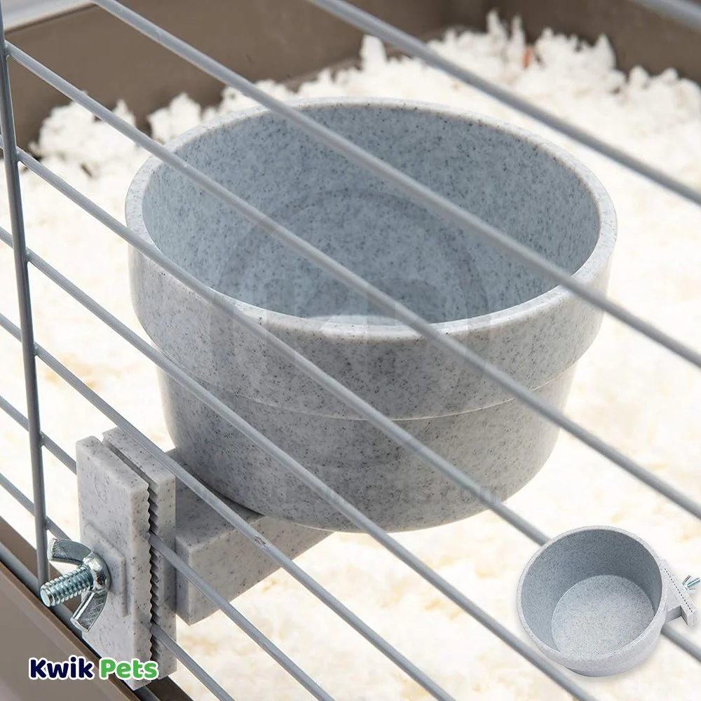 Lixit Quick Lock Crock Hanging Feeder for Small Animals Granite 20-oz - Image 5