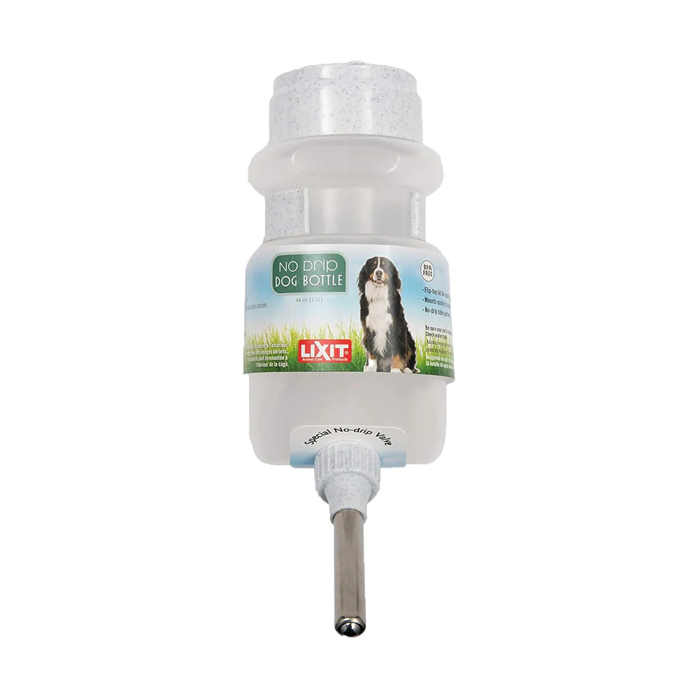 Lixit Top Fill Dog Water Bottle White 44-oz