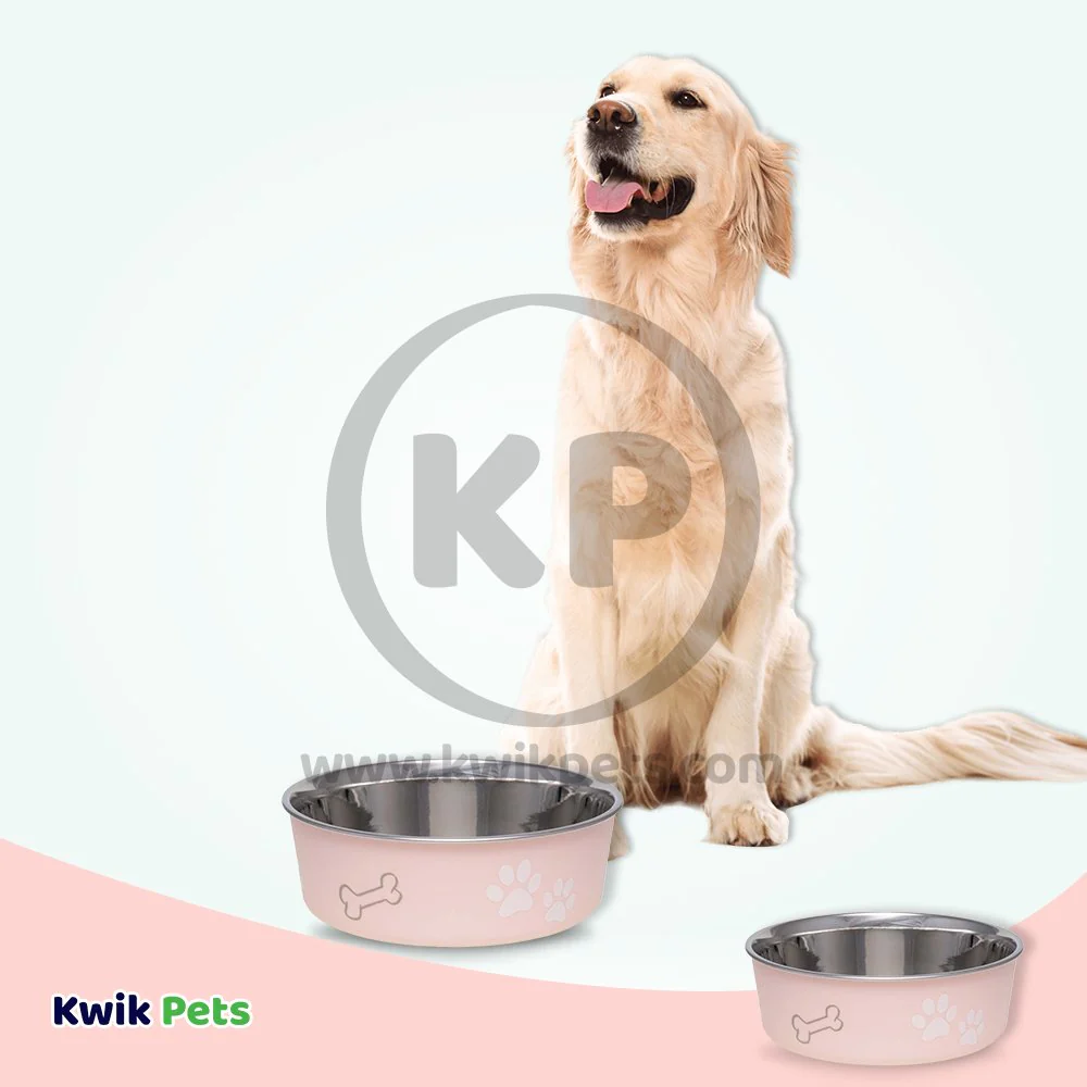 Loving Pets Classic Dog Bowl Paparazzi Pink Large - Image 4