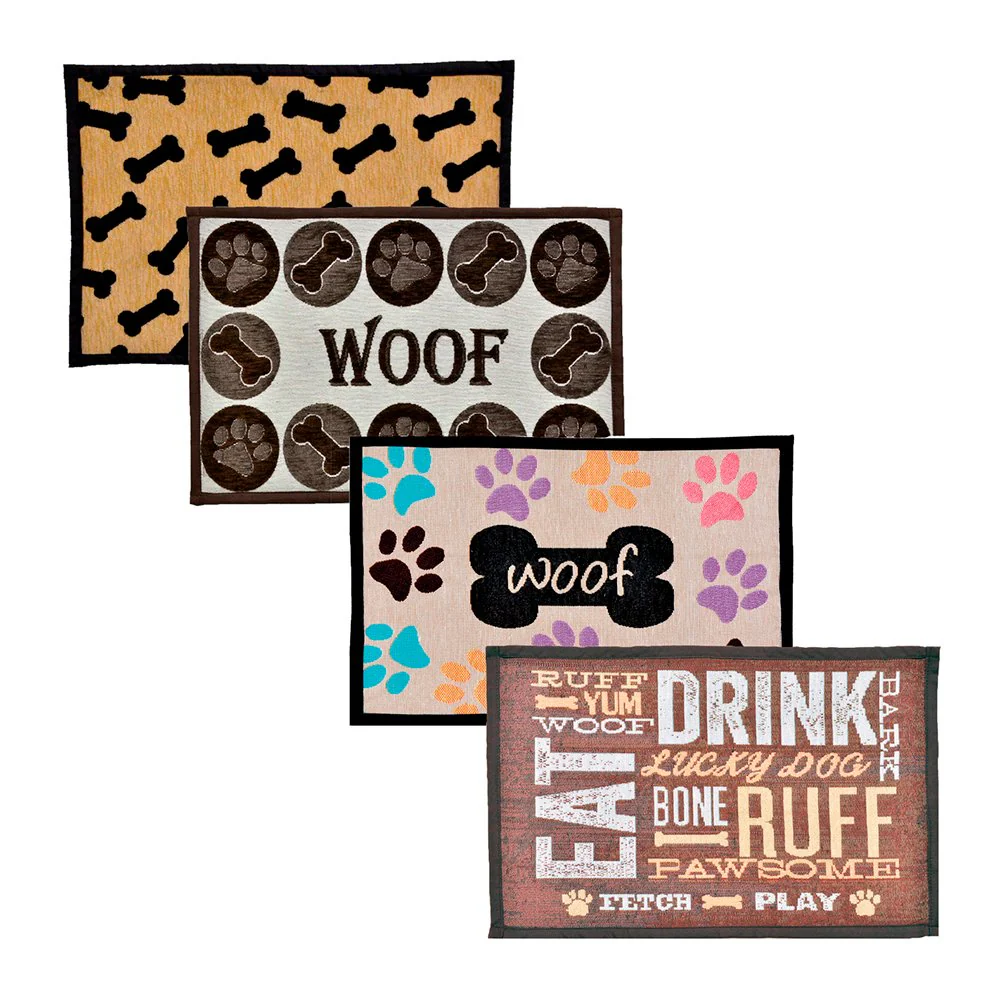 Loving Pets Multicolor Fashion Mat Woof with Multi Paws - Image 2