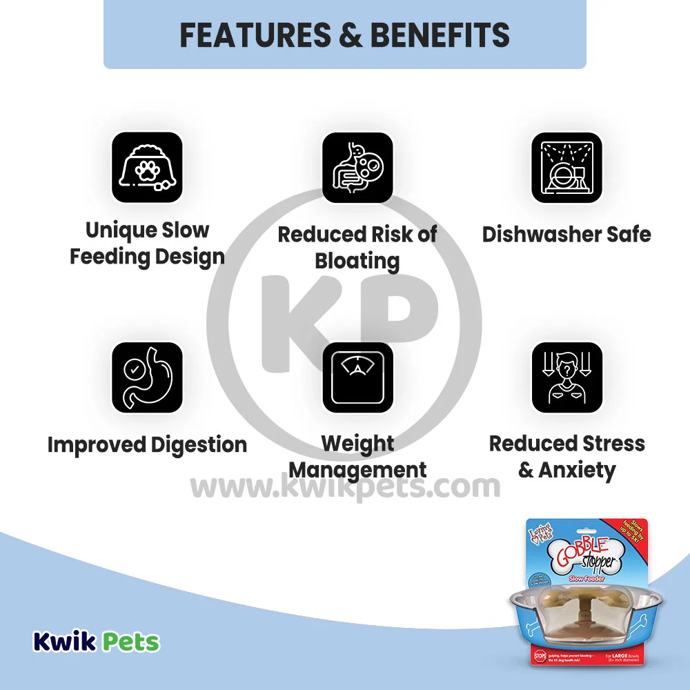 Loving Pets Gobblestopper Slow Feeder for Dogs Large - Image 3