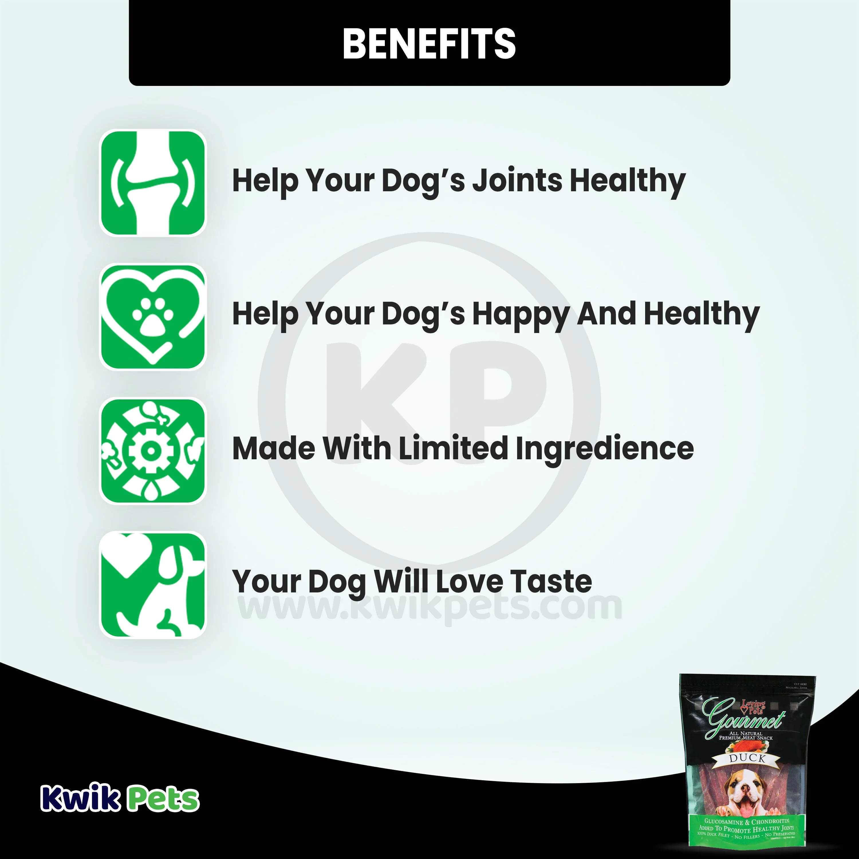 Loving Pets Gourmet Duck Filet Strips Dog Treats 6-oz - Image 3