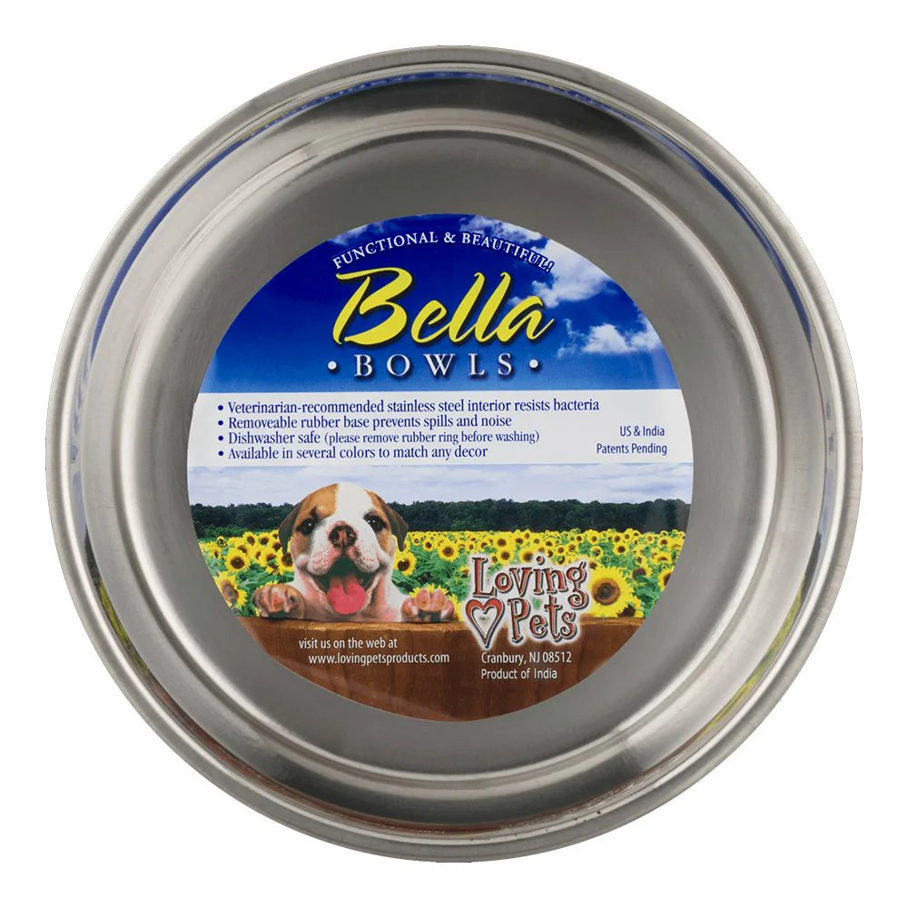 Loving Pets Metallic Dog Bowl Artichoke Medium - Image 4