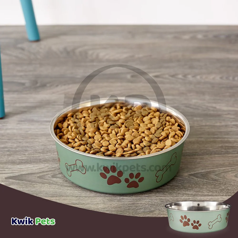 Loving Pets Metallic Dog Bowl Artichoke Medium - Image 5