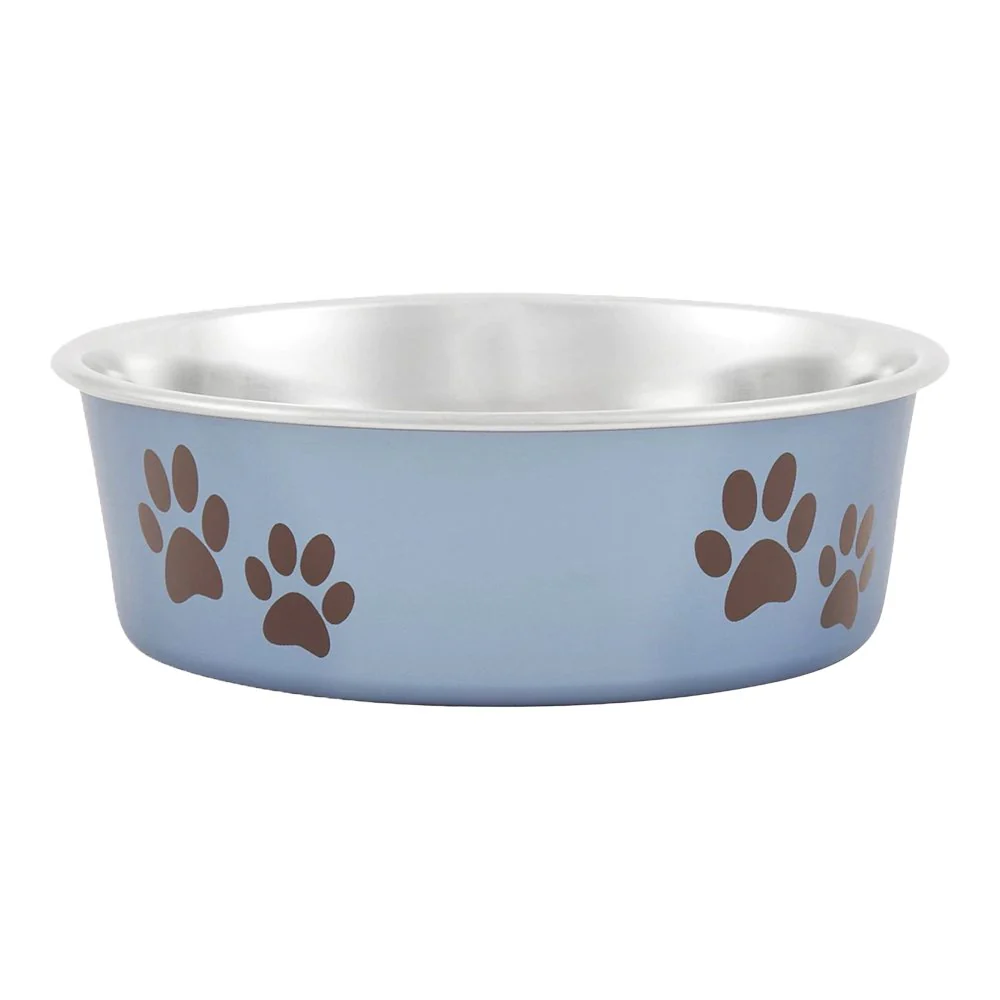 Loving Pets Metallic Dog Bowl Blueberry Small