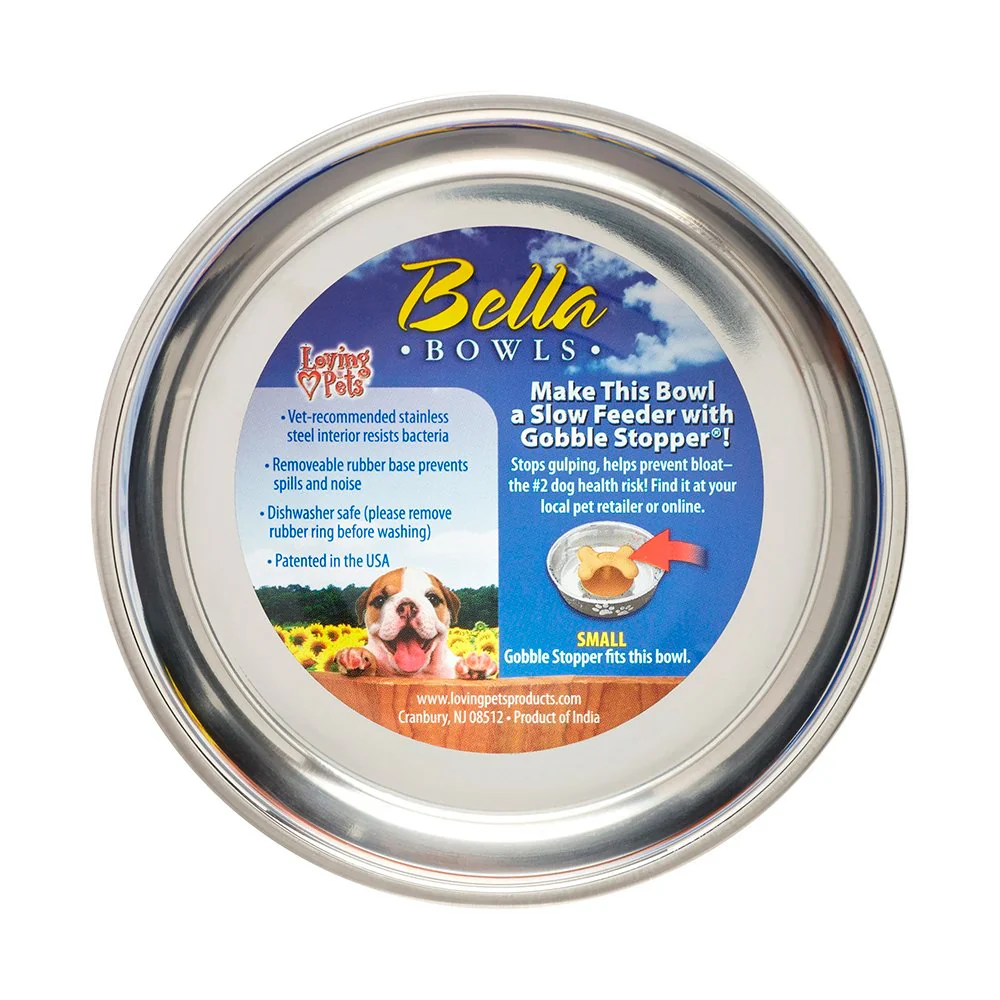 Loving Pets Metallic Dog Bowl Champagne Small - Image 4
