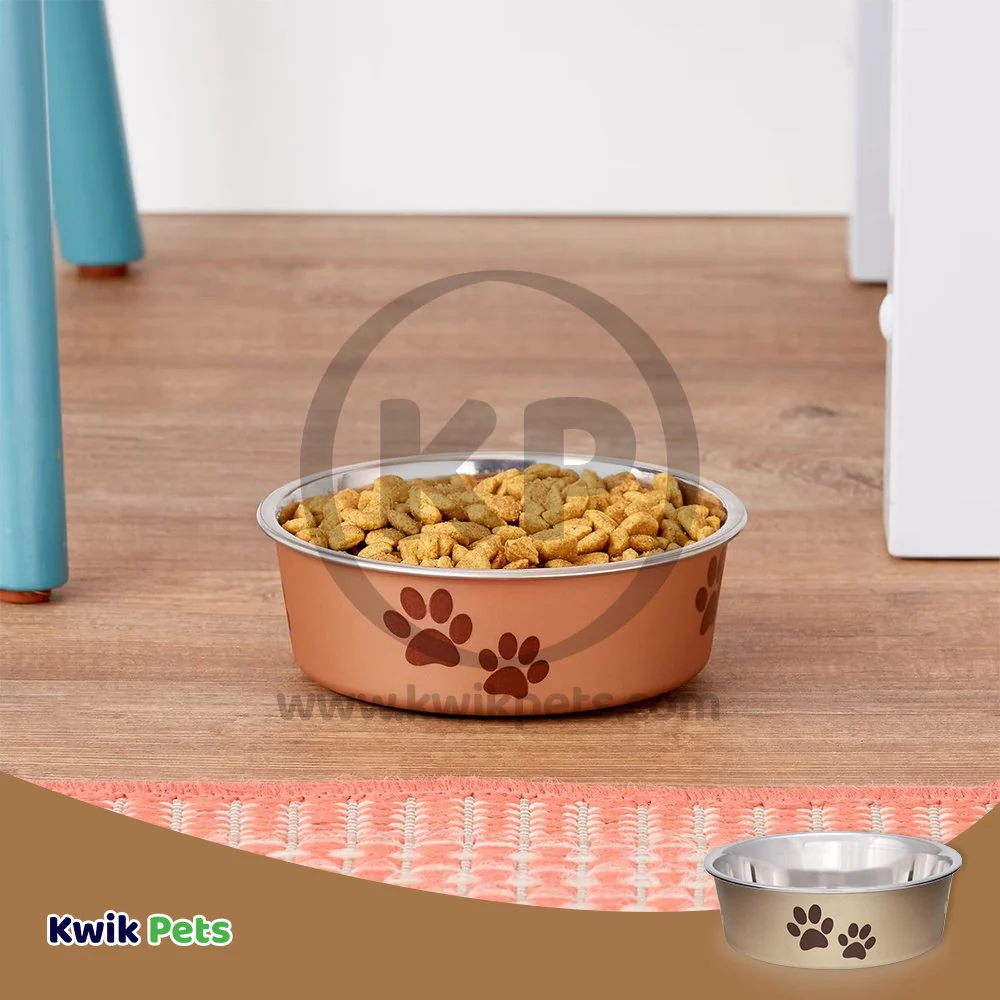 Loving Pets Metallic Dog Bowl Champagne Small - Image 5