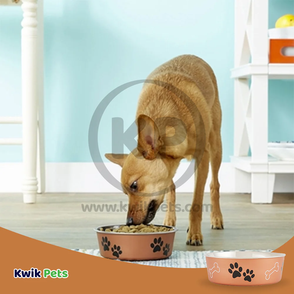 Loving Pets Metallic Dog Bowl Copper Large - Image 4
