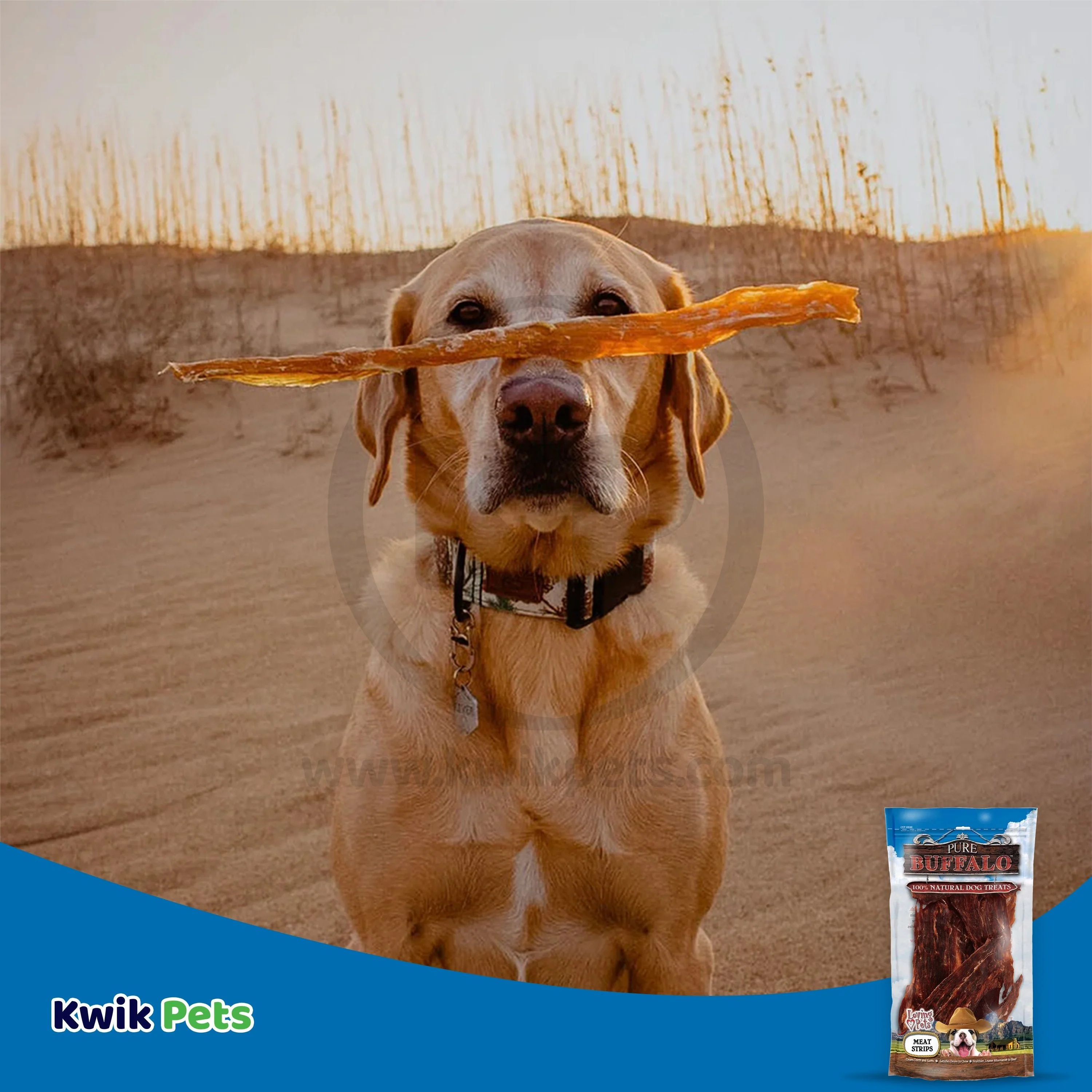 Loving Pets Pure Buffalo Meat Strips Dog Treat 3.5-oz - Image 5