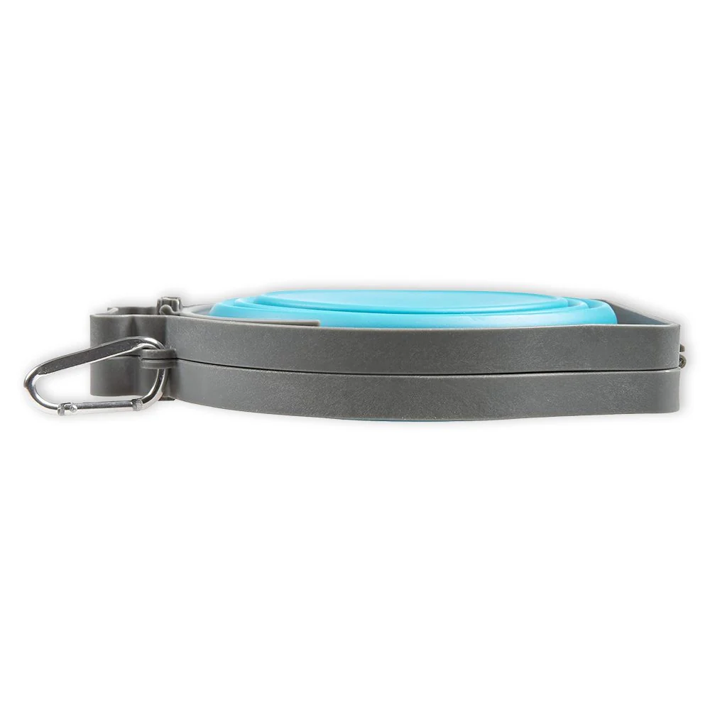 Loving Pets Travel Double Diner Dog Bowl Blue Small - Image 4