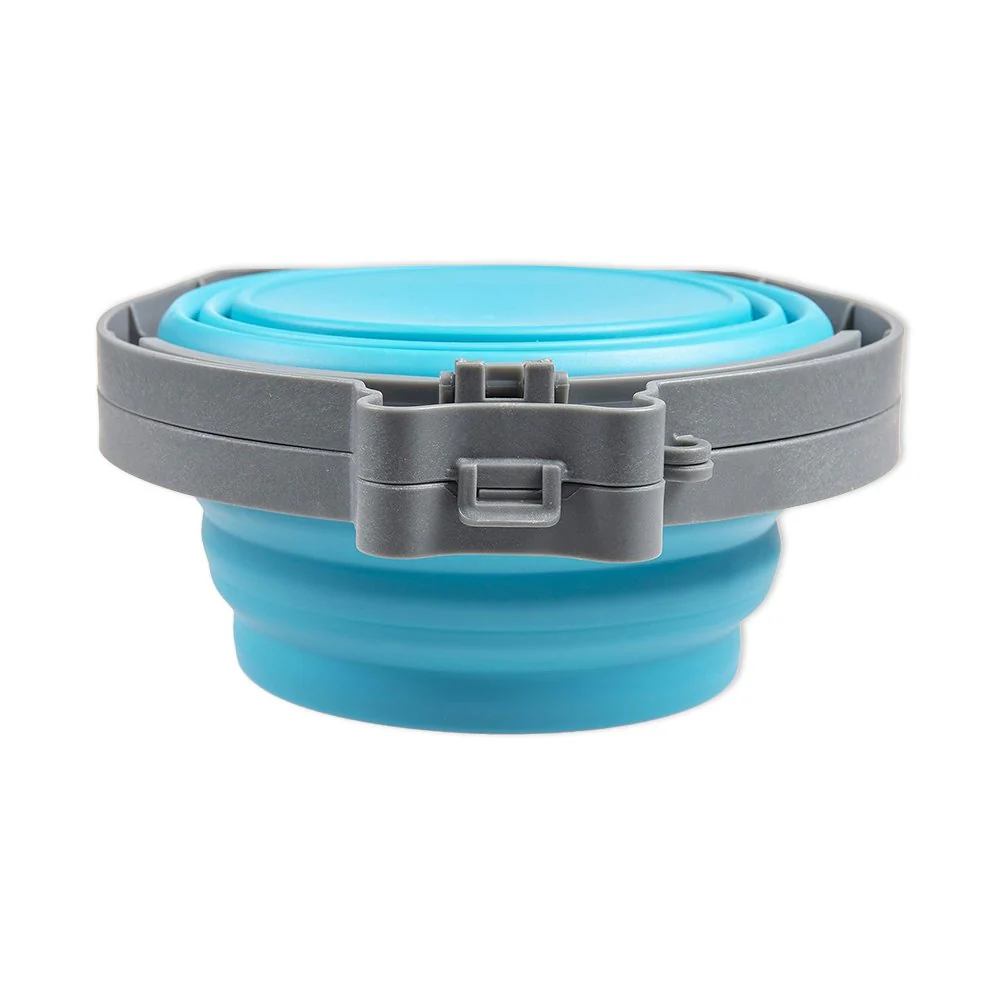 Loving Pets Travel Double Diner Dog Bowl Blue Small - Image 5