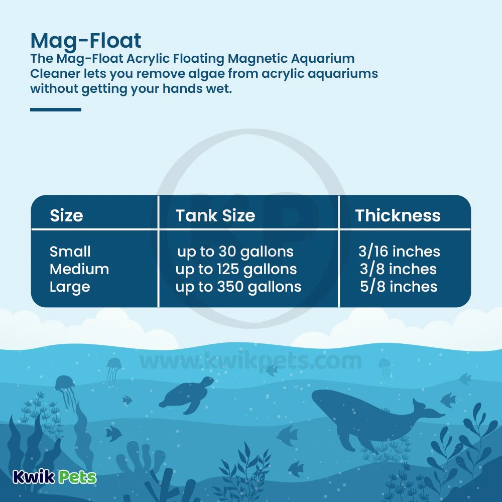 Mag-Float Floating Aquarium Acrylic Cleaner Large - Image 6