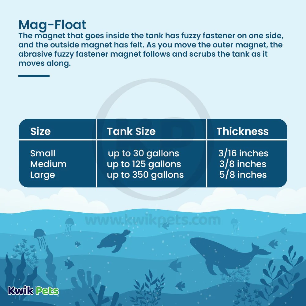 Mag-Float Floating Magnet Acrylic Aquarium Cleaner Medium - Image 6