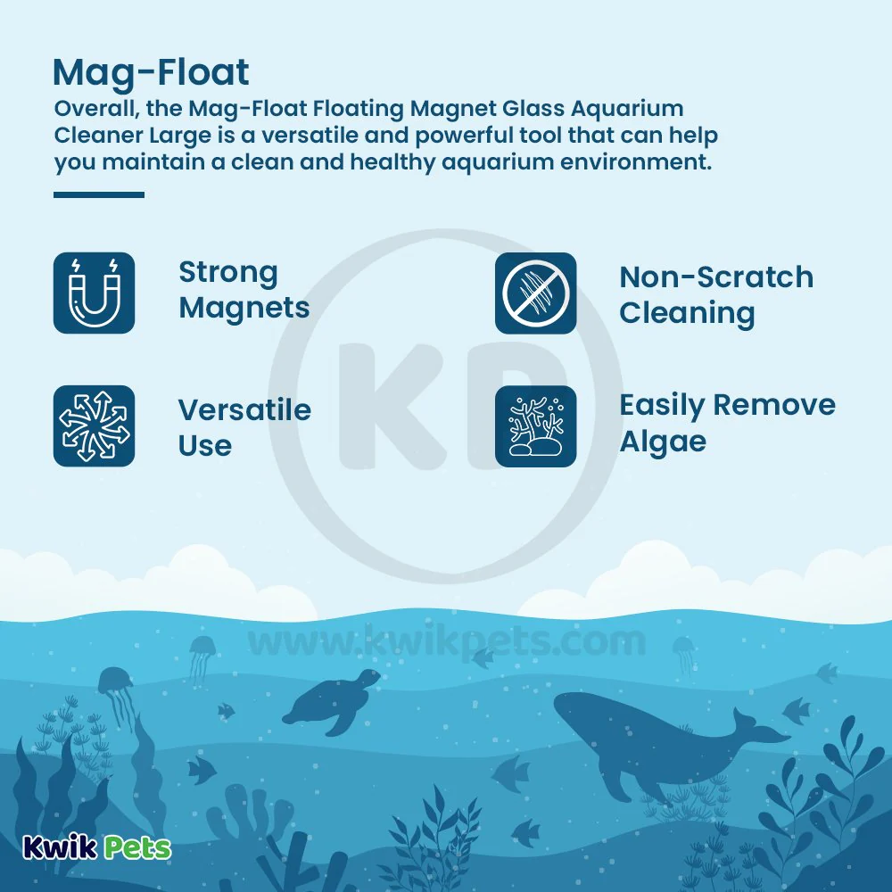 Mag-Float Floating Magnet Glass Aquarium Cleaner Large - Image 3